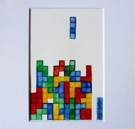 Tetris-Gemälde. (Foto: Dawanda)