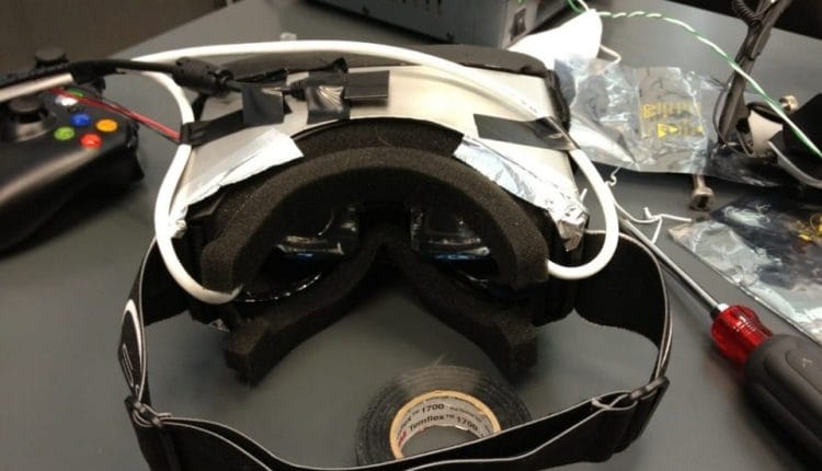Der VR-Helm-Prototyp von John Carmack. (Foto: John Carmack)