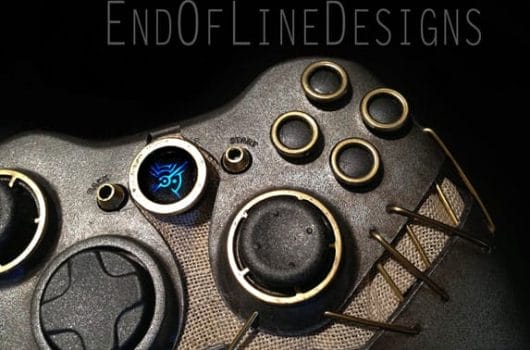Der Xbox 360-Controller im Dishonored-Design. (Foto: endoflinedesigns.com)
