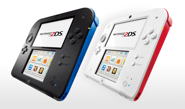 Zwei Modelle - die Basic-Version des 3DS ohne 3D. (Foto: Nintendo)