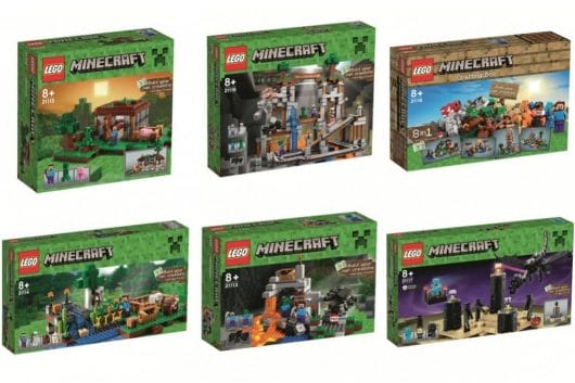 Sechs LEGO Minecraft-Boxen sind wohl geplant. (Foto: Verge)