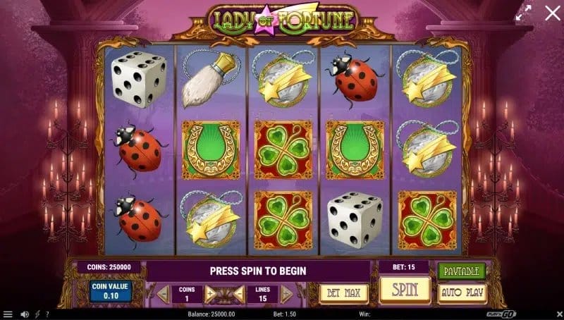 Lady of Fortune Casino Spiel