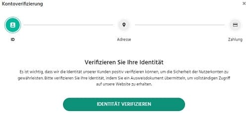 online casino konto identität verifizieren