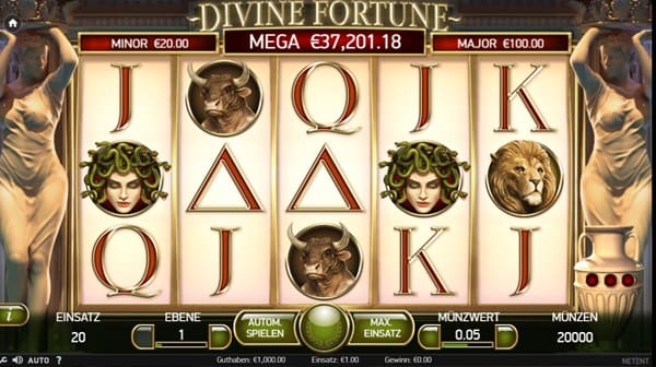 Jackpot Divine Fortune von Net Ent
